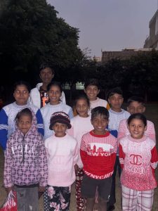 Sweater Distribution at Akshar Kaksha