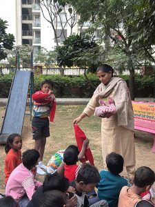 Sweater Distribution at Akshar Kaksha